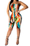 Painted | strapless romper (multicolor)